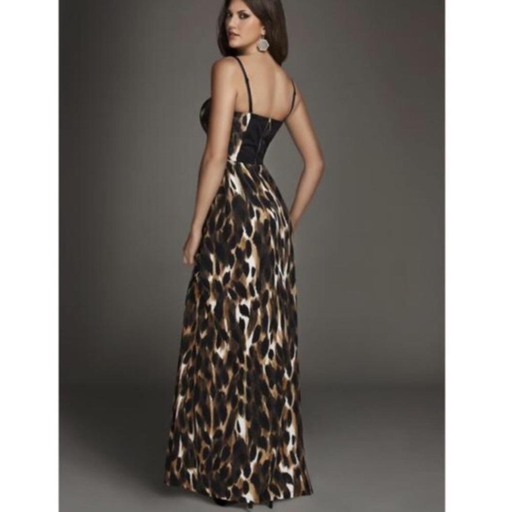Kardashian Kollection Leopard Print Maxi Dress